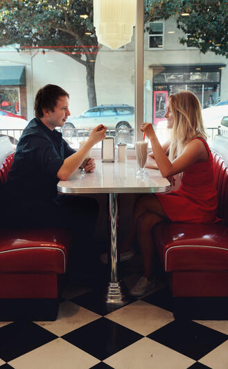 Milkshake Date at Rick&#39;s Dessert Diner